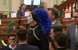 California legislators honored "Sister Roma" of the anti-Catholic activist group "Sisters of Perpetual Indulgence" at the state capitol Monday, June 5, 2023. California State Assembly official website livestream, assembly.ca.gov/media