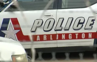 An Arlington, Texas, police car. Credit: WFFA News 8 Dallas/Screen shot