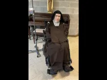 The Reverend Mother Superior Teresa Agnes Gerlach of the Monastery of the Most Holy Trinity in Arlington, Texas.