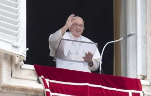Pope Francis delivers his Angelus address on June 4, 2023. Vatican Media