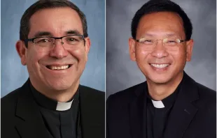 San Diego Auxiliary Bishops-elect Felipe Pulido and Michael Pham. Credit: Diocese of Yakima, Father Michael Pham